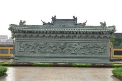 寺廟景區石雕九龍壁